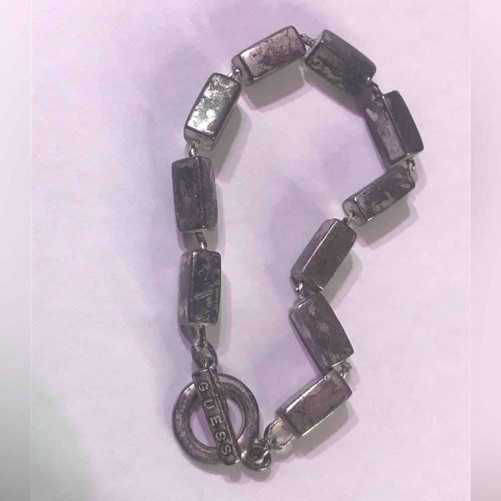Guess Industrial Silver Bracelet